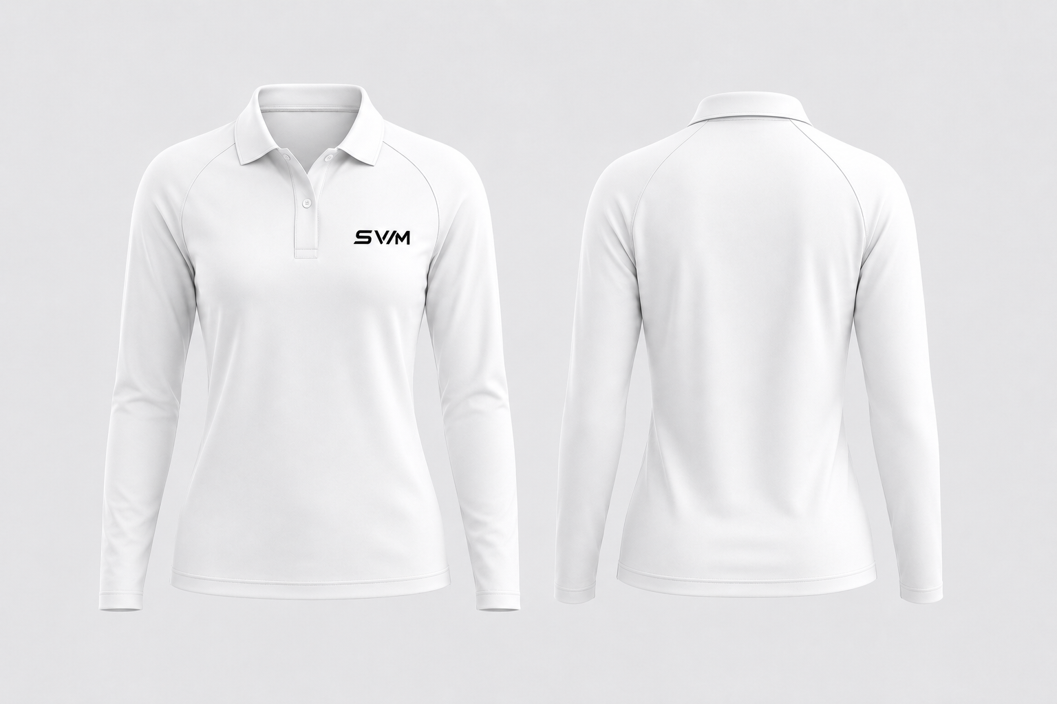 Basic Polo Langarm Raglan - Knopfleiste